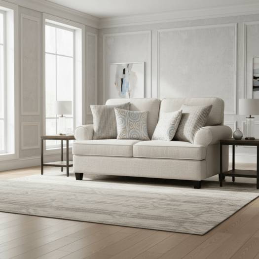 Avalon LuxeStationary loveseat +4 pillows