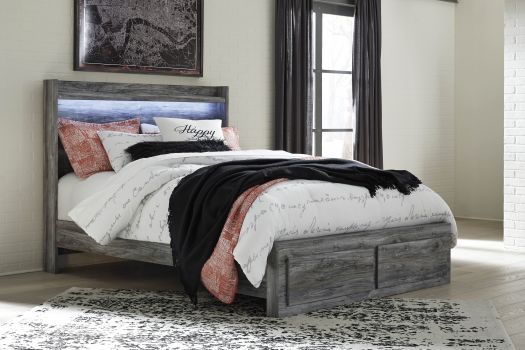 Baystorm Queen Panel Bed with 2 Storage Drawers