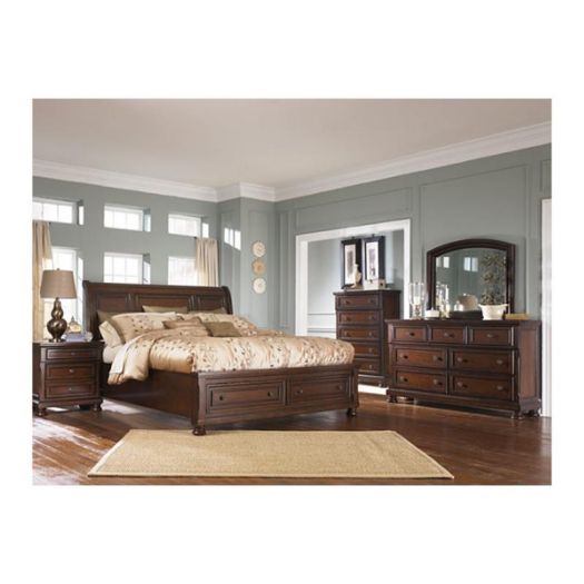 Porter King Sleigh Storage Bed