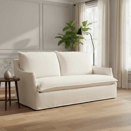 Baldwin Slipcovered Sofa (190cm)
