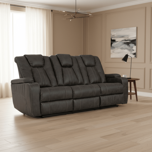Batavia Pier Reclining Sofa w/ Drop Down Table