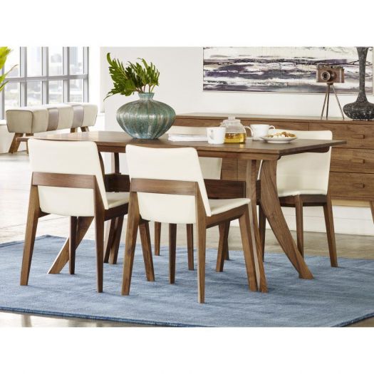 Florence Rectangular Dining Table Small Walnut