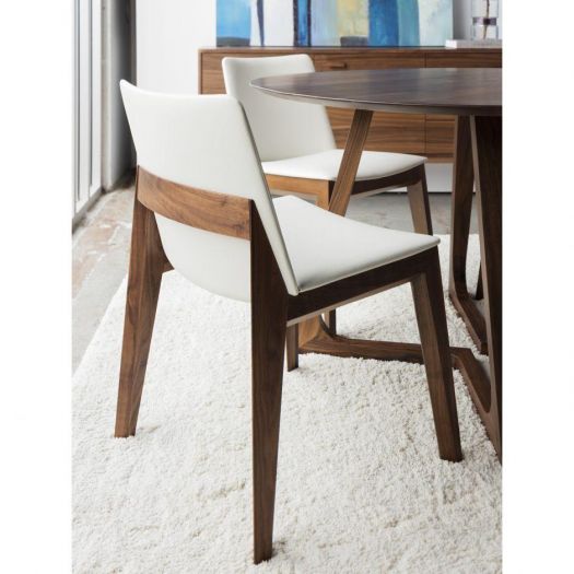 Deco Dining Chair White Pvc-M2