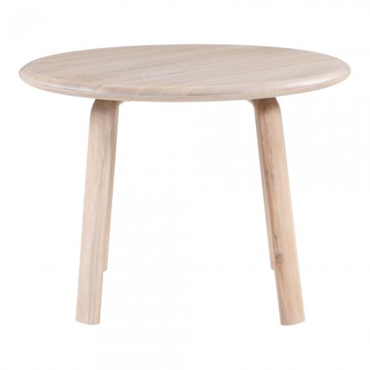 Malibu Round Dining Table White Oak