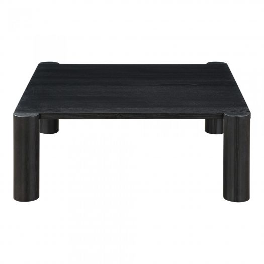 Post Coffee Table Black Oak