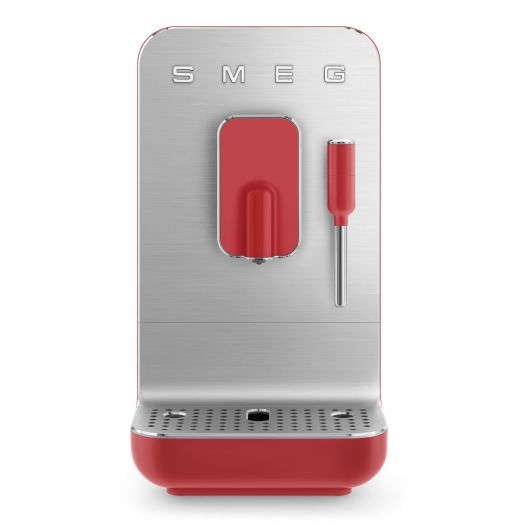 Smeg 50's Style Espresso Automatic Bean To Cup Coffee Machine, Red 