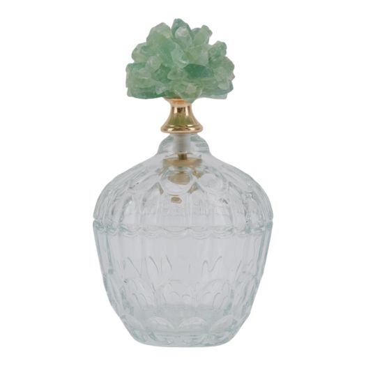 Lancelot Green Stone Glass Jar