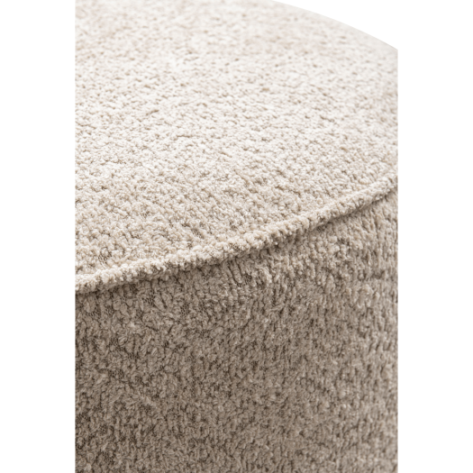 Beige Linen Ottoman W55.5xH44cm