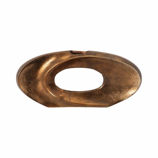 Belcove, Metal Cut-out Vase, Bronze
