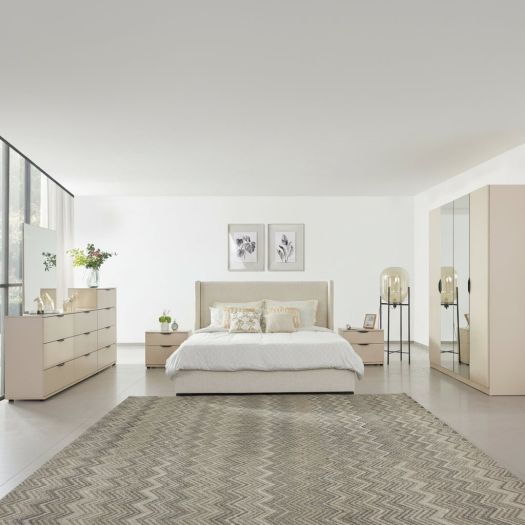 Bisque Beige Bedroom Set