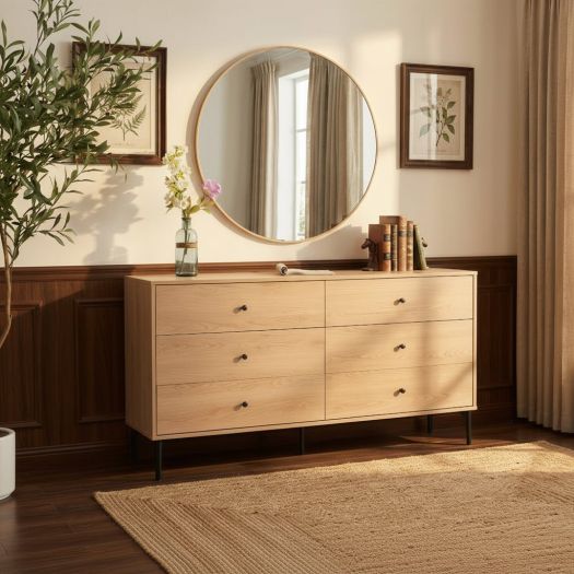 Bisque Brown Dresser