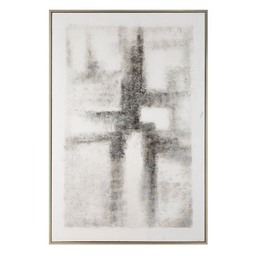 BLACK & WHITE ABSTRACT Hand Painted Canvas