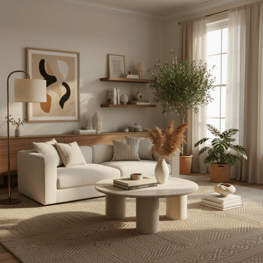 Blissful Beige Coffee Table W111