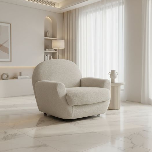 Blissful Seating Beige Arm Chair W98