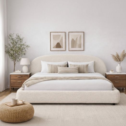 Boho Cream King bed
