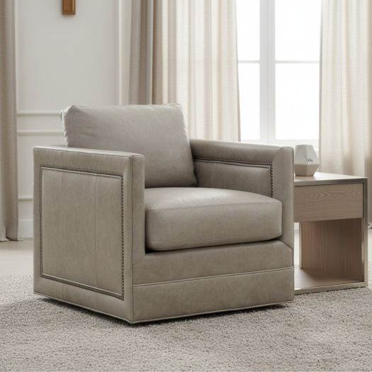 Border Track Arm Swivel Chair