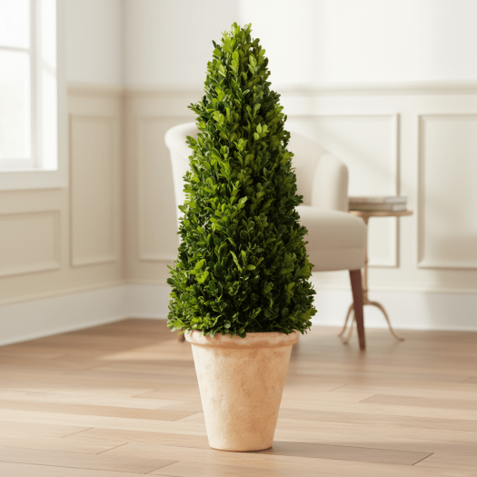 BOXWOOD CONE TOPIARY