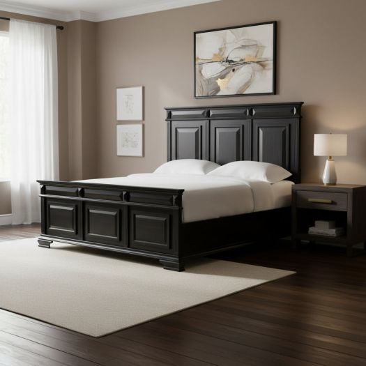 Bridgestone Queen Panel Bed in Black