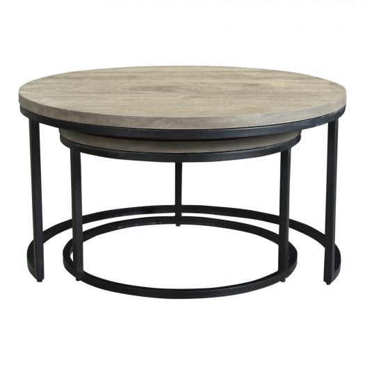 Drey Round Nesting Coffee Tables Set Of 2