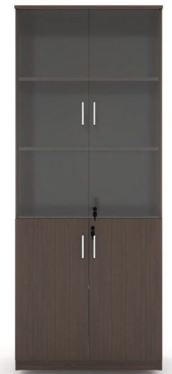 4- Door High Cabinet (Glass Upper Door)