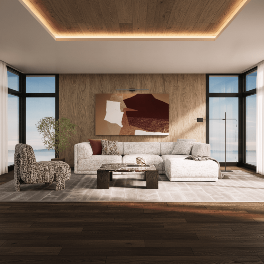 Calla Red Marble Coffee Table