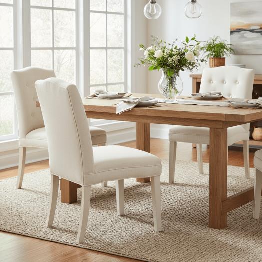 Camel Short Back Armless Stack Chair