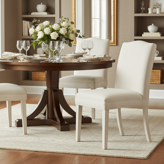 Camel Short Back Armless Stack Chair