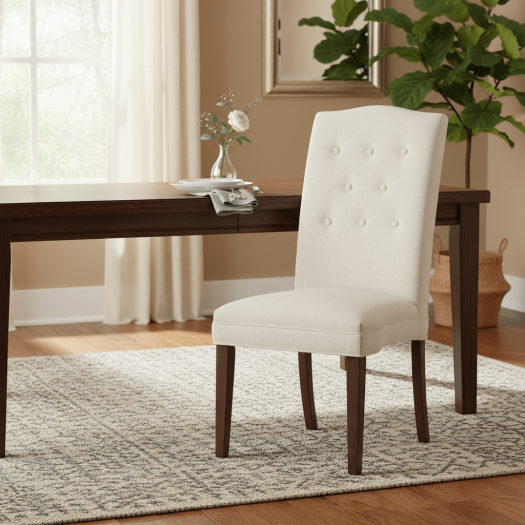 Camel Tall Back Armless Stack Chair