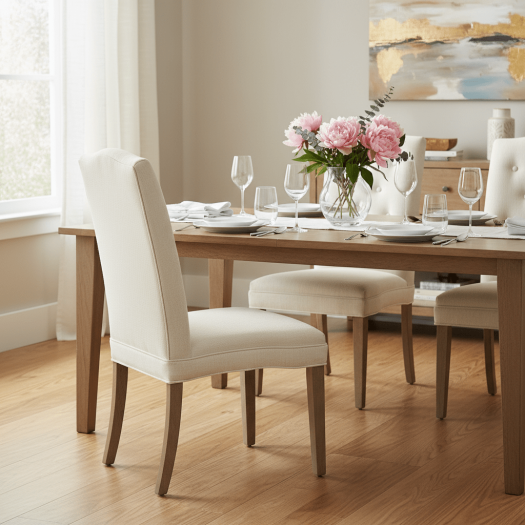 Camel Tall Back Armless Stack Chair