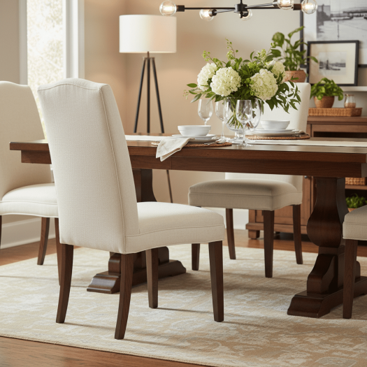 Camel Tall Back Armless Stack Chair