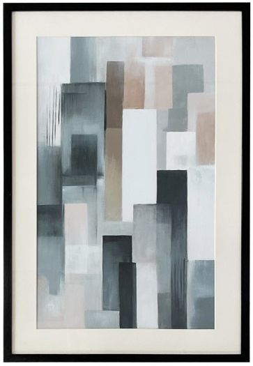 Canvas art under glass