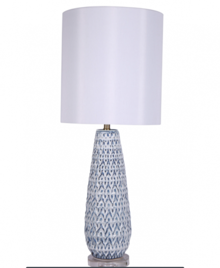 Ceramic Urn Table Lamp, White