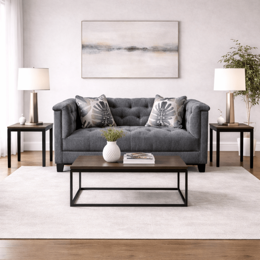 Carlos Grey Loveseat W156