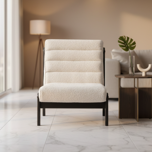 Cassandra Ivory Accent Chair