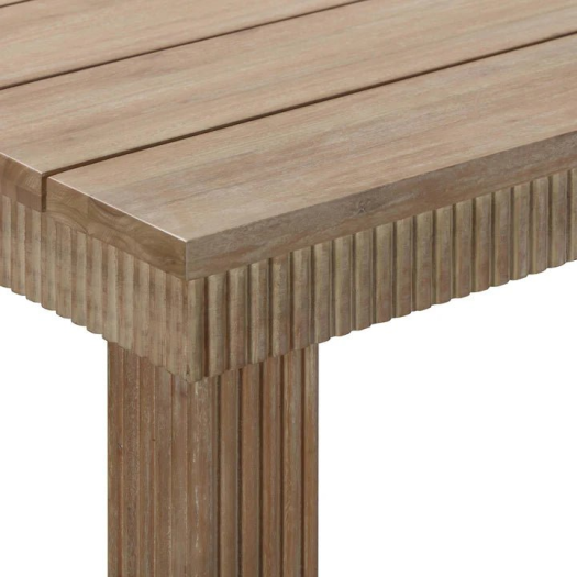 Cassie Natural Rectangular Outdoor Dining Table Set