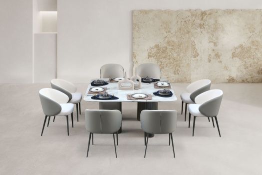 Celadon Charm Marble Dining Table