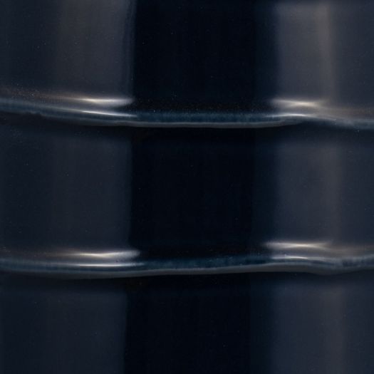 CER, 17H TRIBAL VASE, NAVY BLUE