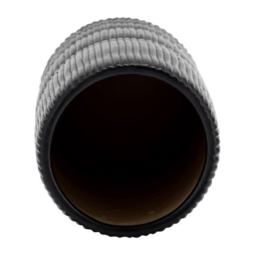 CER, 18H LINED CYLINDER VASE, MATTE BLACK