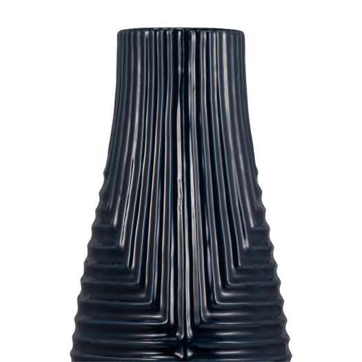 CER, 20 TRIBAL VASE, NAVY BLUE