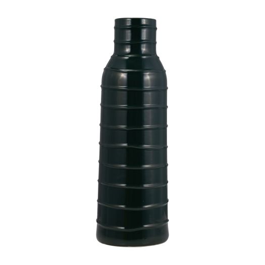 CER, 20H TRIBAL VASE, NAVY BLUE, FOREST GREEN