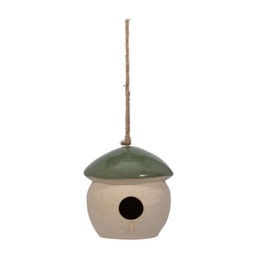 CER, 6 ROUND BIRD FEEDER, GREEN