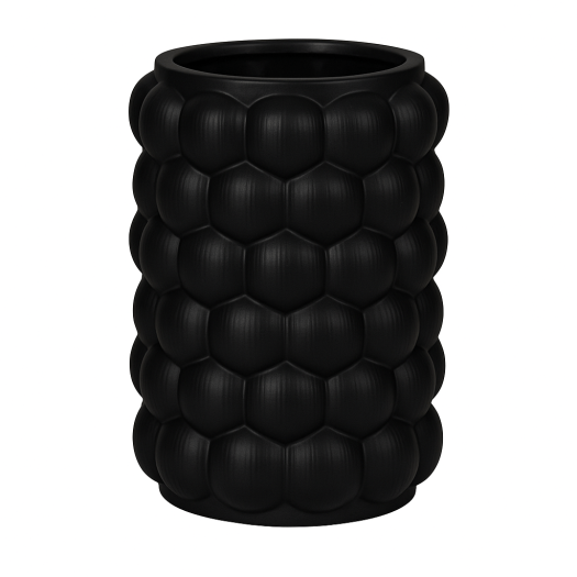 CER, 7 BUBBLE VASE, BLK