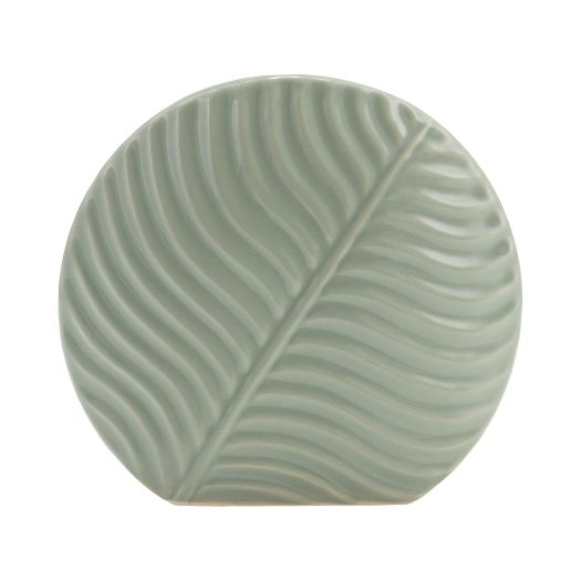 CER, 7 ROUND BOTANICAL VASE, CUCUMBER