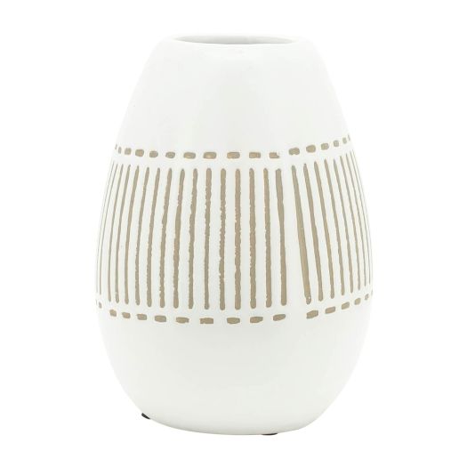 CER, 8H AZTEC VASE, GRAY