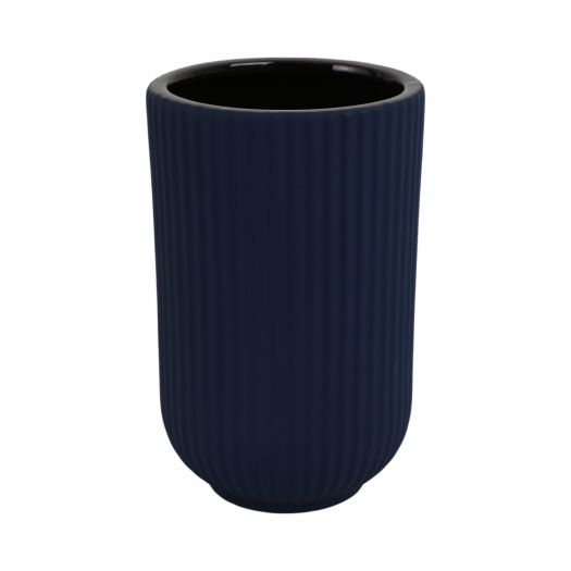 CERAMIC RIDGED VASE