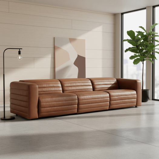 Chatelain 3-Piece Sofa with Power Recline & Power Headrest