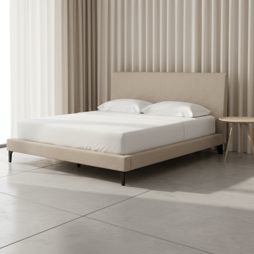 Cielden King Upholstered Bed with Roll Slats