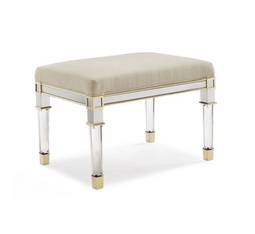 Classic - Silver And Gold Ottoman