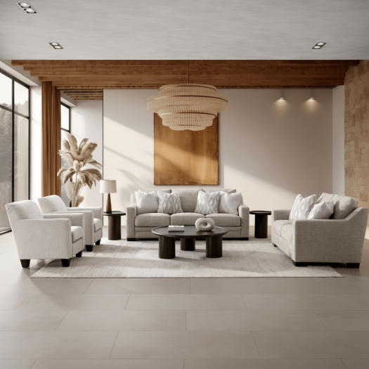 Clara Oatmeal Living Room Set