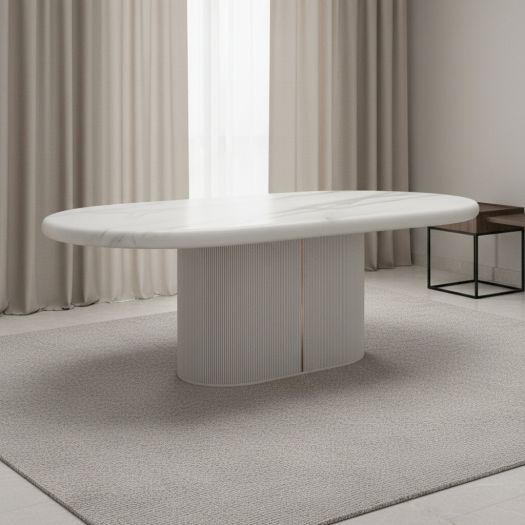 Classic - *Love Dining Table - Matte Pearl